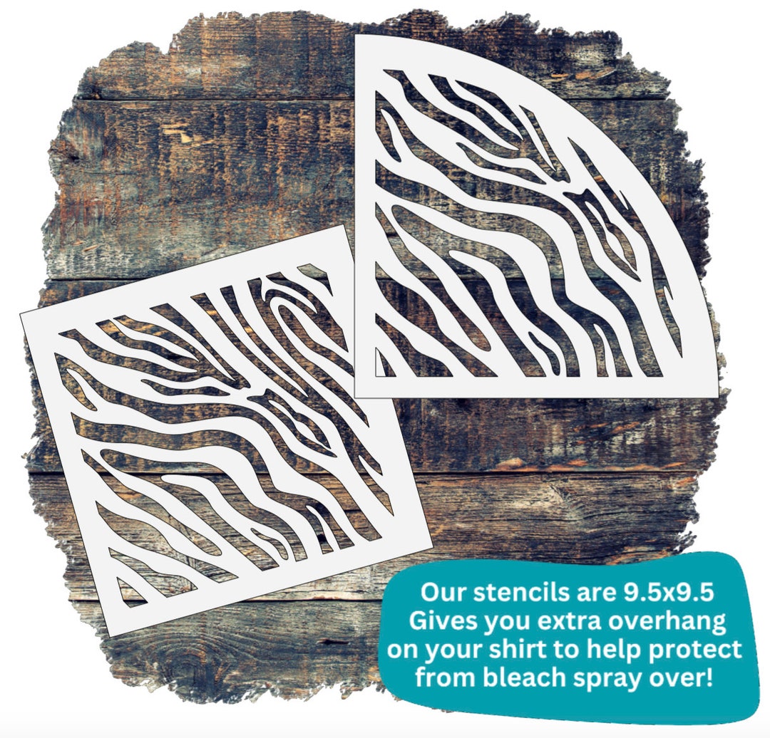 Zebra Bleach Sleeve Stencil Bleach Zebra Sleeve Stencil Zebra Sleeve