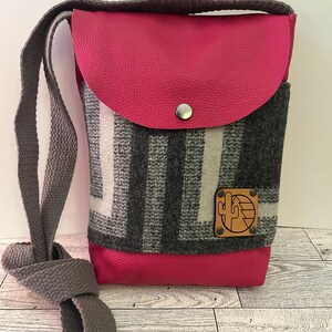 Festival Bag/ crossbody/ Pink leather Bag/ Western bag/ Tribal bag