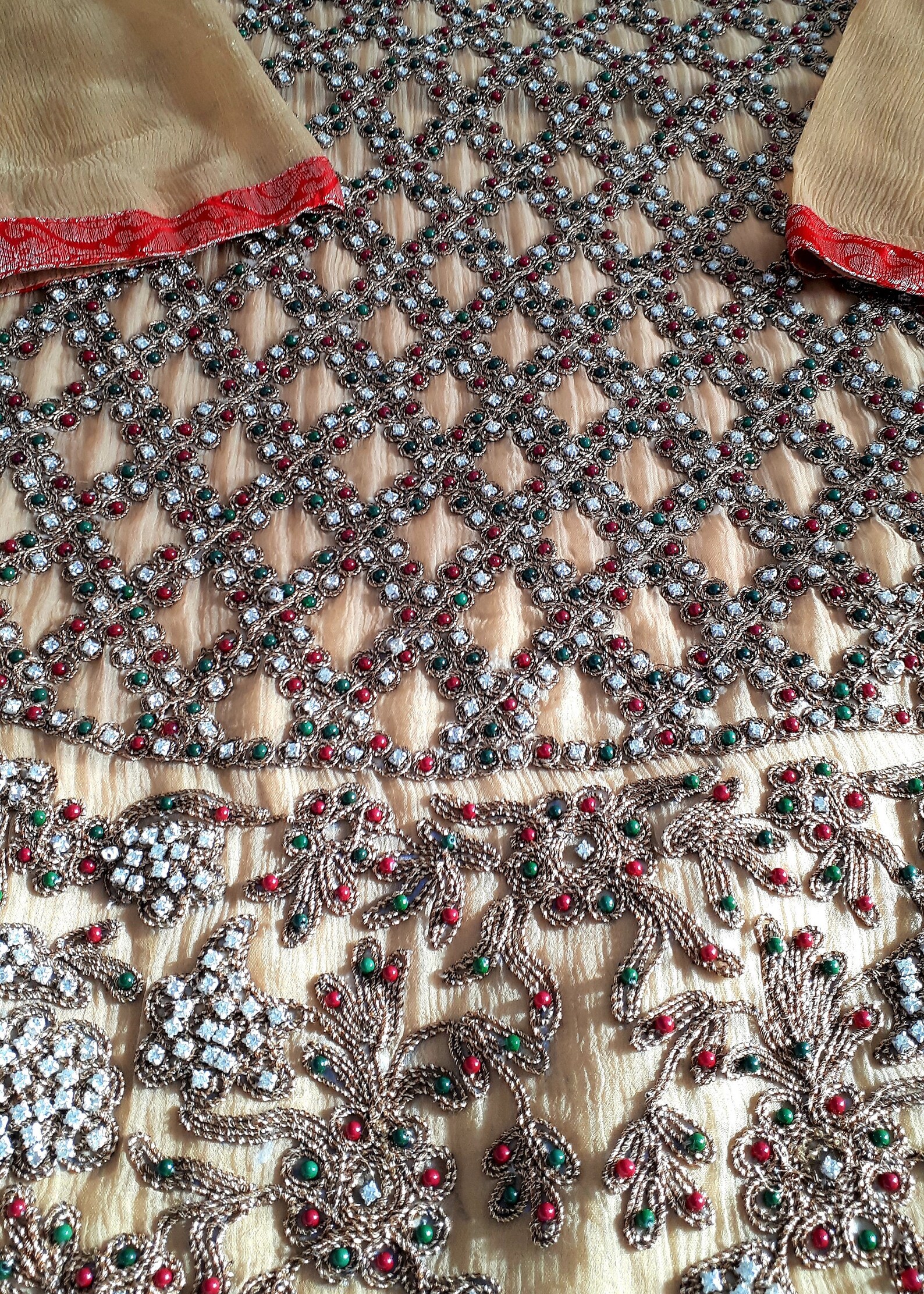 Handmade embroidered three piece dress Free gift Etsy