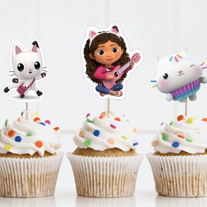 Gabby's Dollhouse Cupcake Toppers |