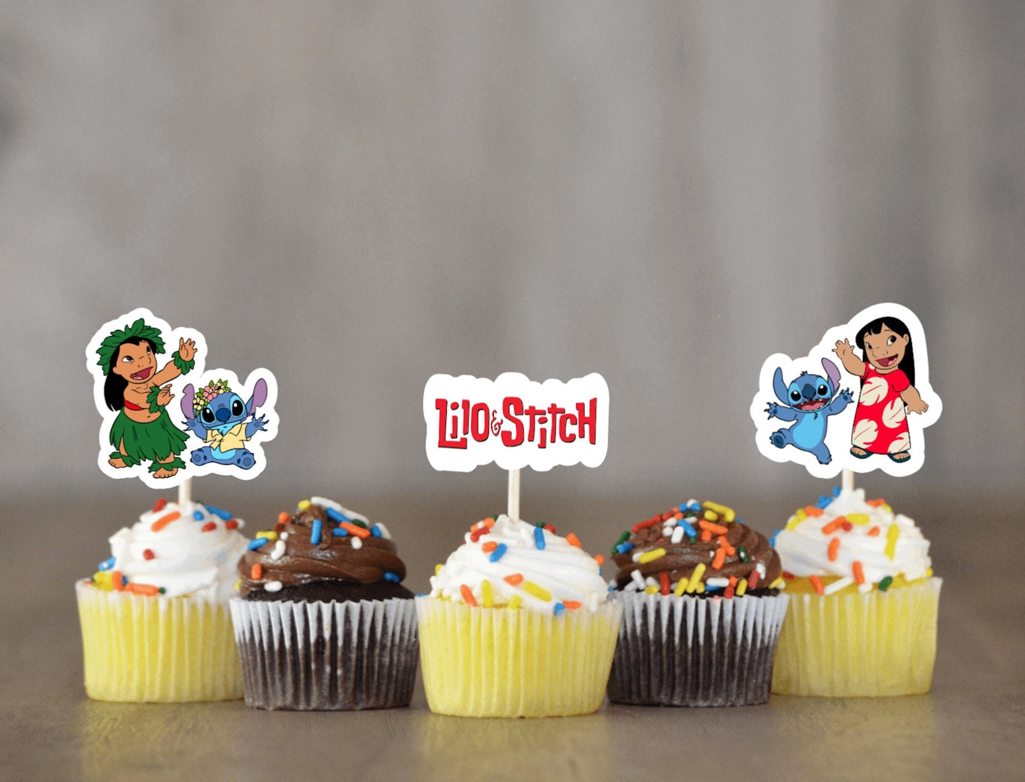 Lilo Stitch Cake Decorations  Lilo Stitch Cupcake Toppers