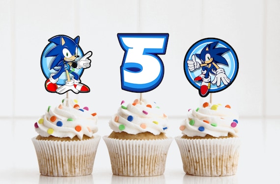 Sonic the Hedgehog (2020) is a mini-sugarfree vanilla cupcake