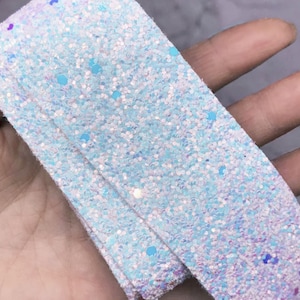 white chunky Glitter 1.5 inch ribbon fabric gift package Diy hair bows earring making Sequin Ribbon textured crafts farbric ki040d