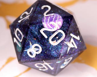 Intergalactic - Holographic Galaxy - Handmade D20