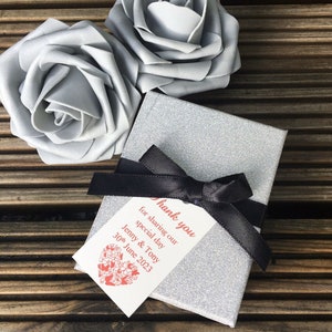 Personalizzato Grazie Favor tag per ogni occasione, qualsiasi formulazione, Matrimonio, Christening, Baby Doccia, Compleanno, Anniversario, Tag Business