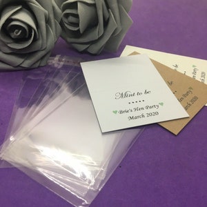 10 sacchetti e decorazioni per bomboniere Mint to Be fai-da-te personalizzati, regalo di ringraziamento per fidanzamento