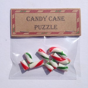 Candy Cane Novelty Gift ideal for secret Santa or joke puzzle enthusiast