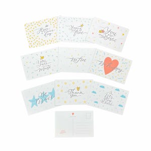 20 cartes postales inspirantes, citations édifiantes, affirmations d'amitié, cartes de remerciement