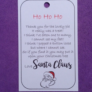 10 x Santa's Lost Button Tags, Magia Wigilii, Etykiety, Festyny Zbiórki Funduszy