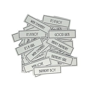 50 decorazioni per biglietti con sentimenti misti, abbellimenti artigianali, compleanno, ragazza, ragazzo, anniversario