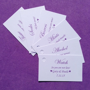 6 x Personalised Groom Survival Kit Tags, Wedding, Husband to Be Gift Favours