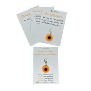 Porte-clés tournesol, cadeau, poche, câlin, merci, forte inspiration, faveur