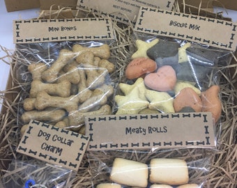 Personalised Dog Treat Gift Box, Christmas, Birthday