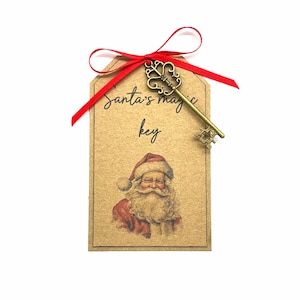 Santa&#39;s Magic Key, Christmas Eve Box Novelty Magical Stocking Filler Believe