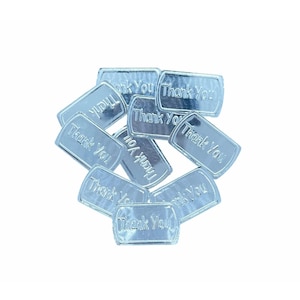 20 x décorations artisanales pour cartes de remerciement en relief en métal argenté