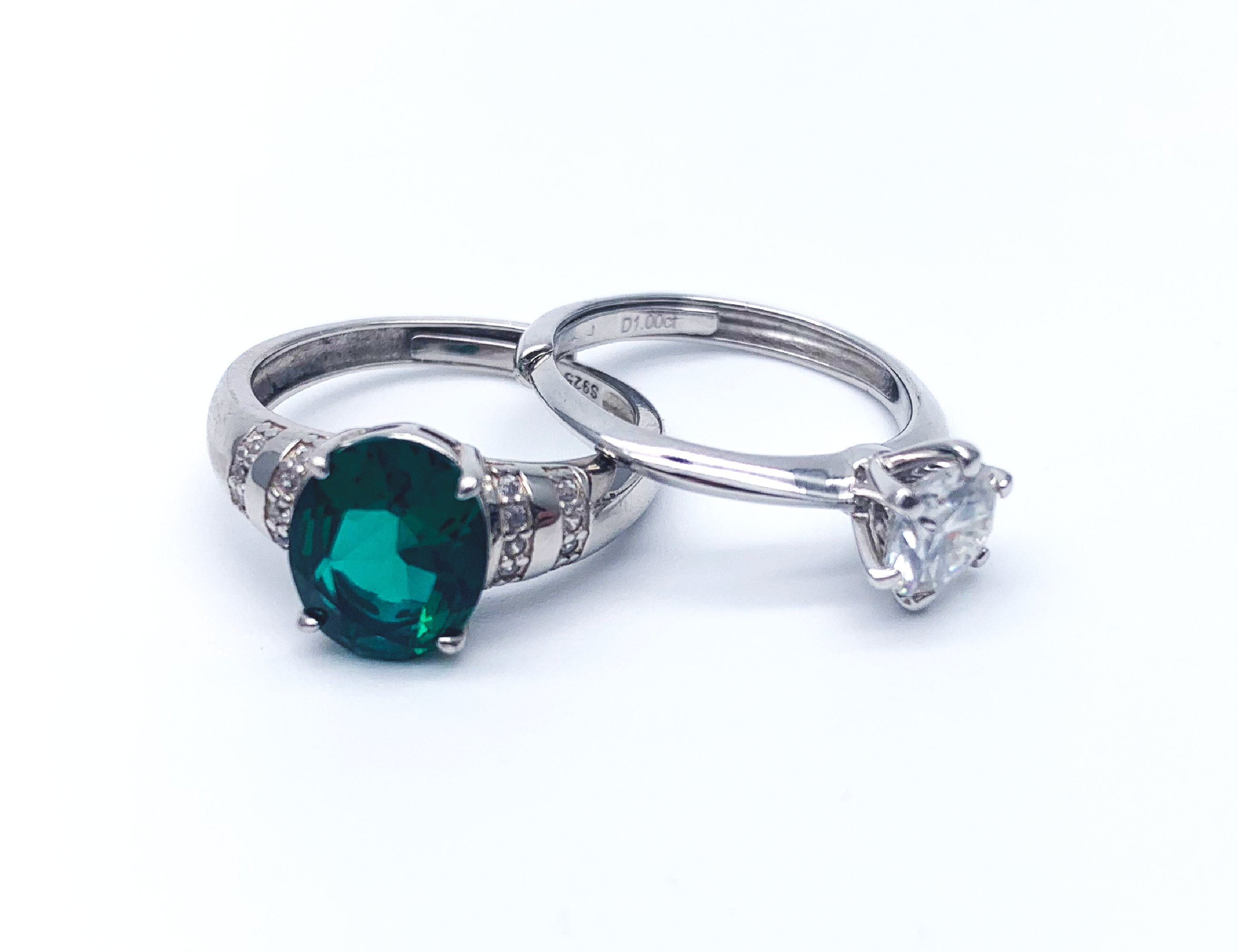 Fashion Wedding Engagement Proposal Diamond Ring, One Size Adjustable ...