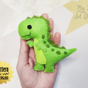Dinosaur Felt Pattern, Dinosaur Ornament, Felt Dinosaur Pattern, Felt Pattern, Felt Dinosaur Ornament, Dinosaur Sewing, T-Rex pattern