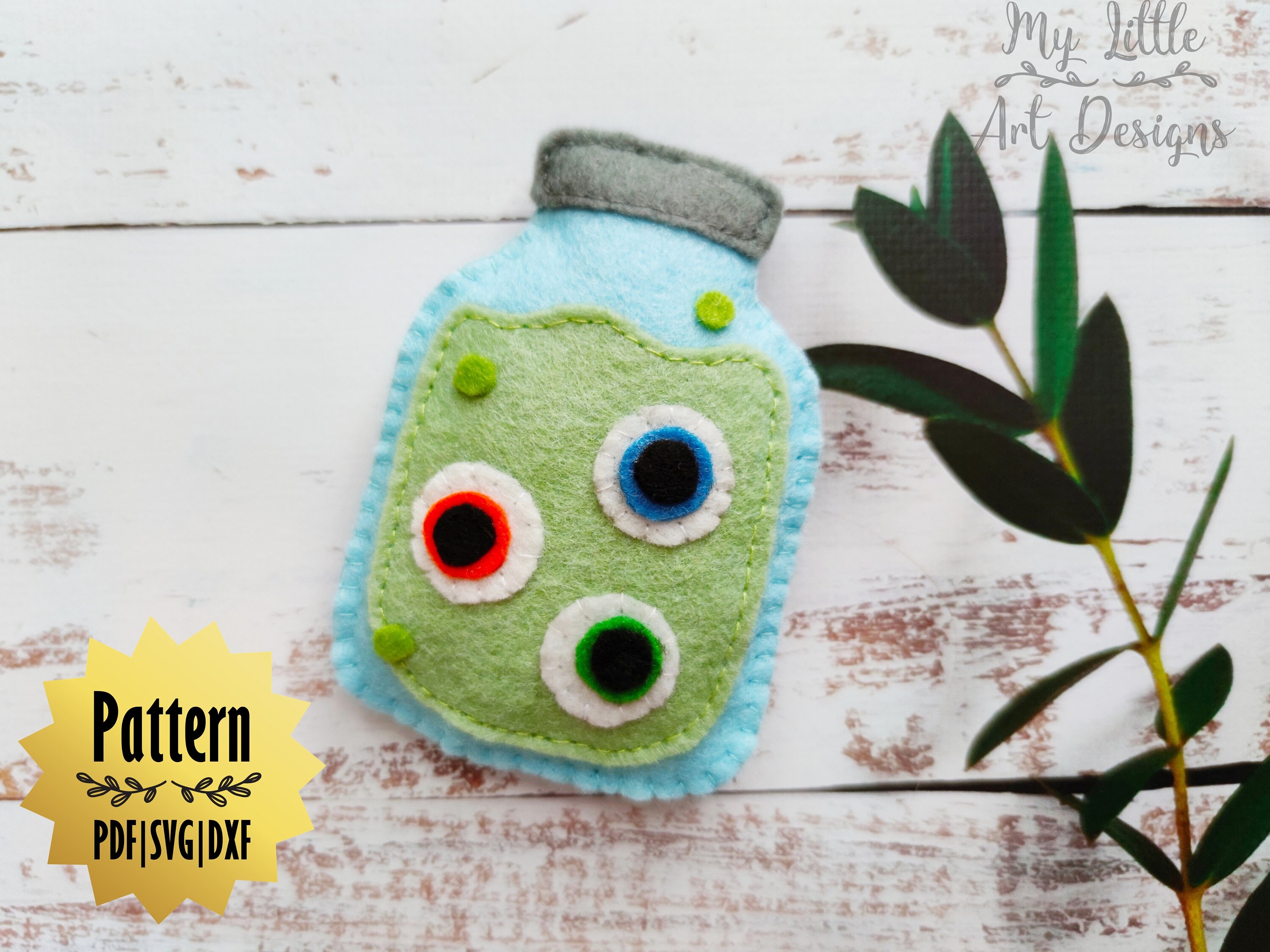 Halloween Eyeballs Felt Pattern Eyeballs Machine Cut Felt Etsy