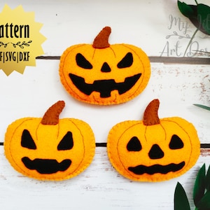 Halloween Pumpkins Felt Pattern, Pumpkins Machine Cut, Felt Pumpkins Ornament, Felt Pattern, Pumpkins Decoration, Pumpkins ornament