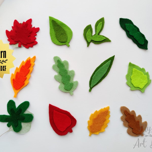 Felt Leaves Etsy