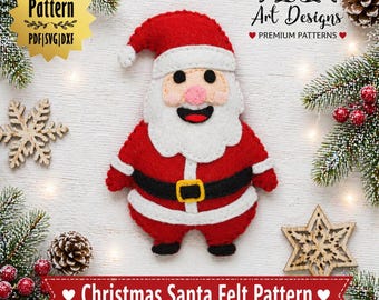 Santa Claus Sewing Pattern Compatible with Cricut and Silhouette SVG PDF DXF Templates