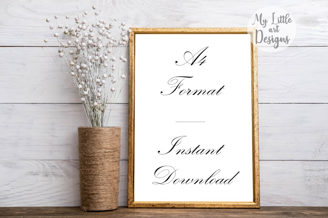 Minimal Gold Modern Frame MockupMinimal MockupGold Picture | Etsy