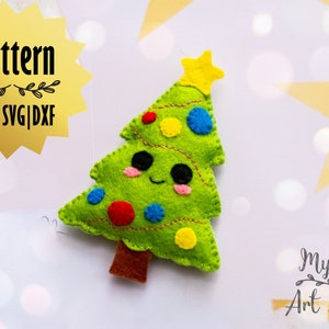 Christmas Tree Felt Ornament, Christmas Tree Machine Cut, Felt Christmas Ornament , Felt Pattern, Felt Christmas Tree