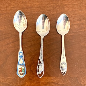 Commemorative Sterling Silver Demitasse Spoons SOLD INDIVIDUALLY