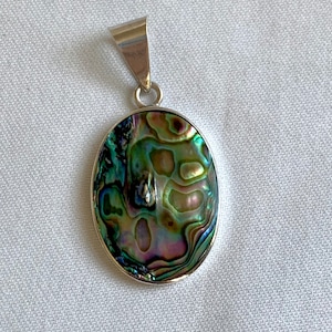 Abalone Shell Sterling Silver Pendant