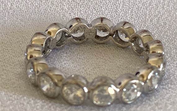 Sterling Silver CZ Stackable Band Ring - image 4