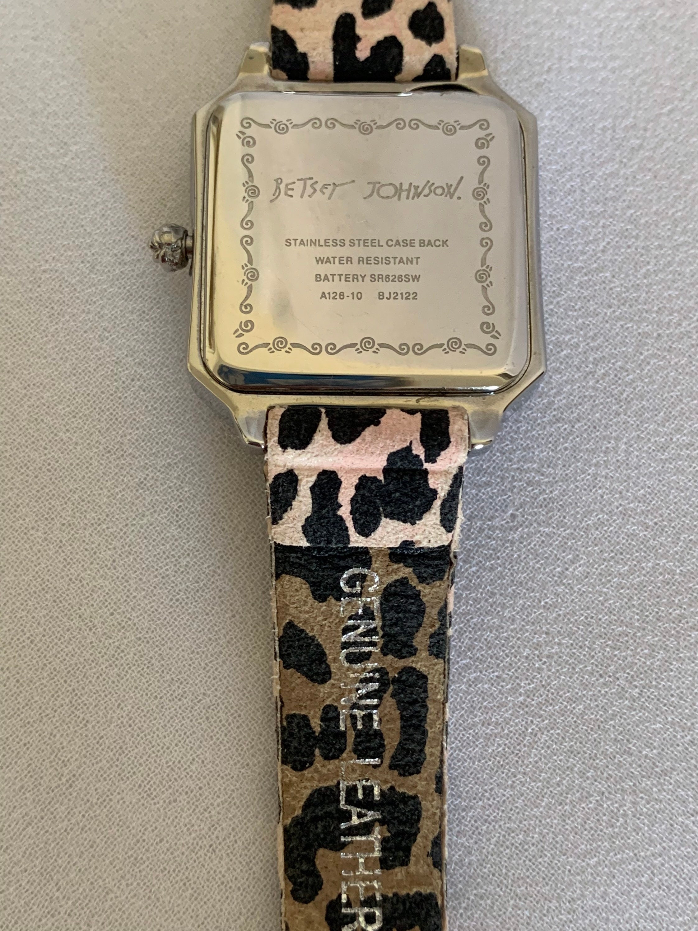 Vintage Betsey Johnson Pink Cheetah Wristwatch Etsy Finland