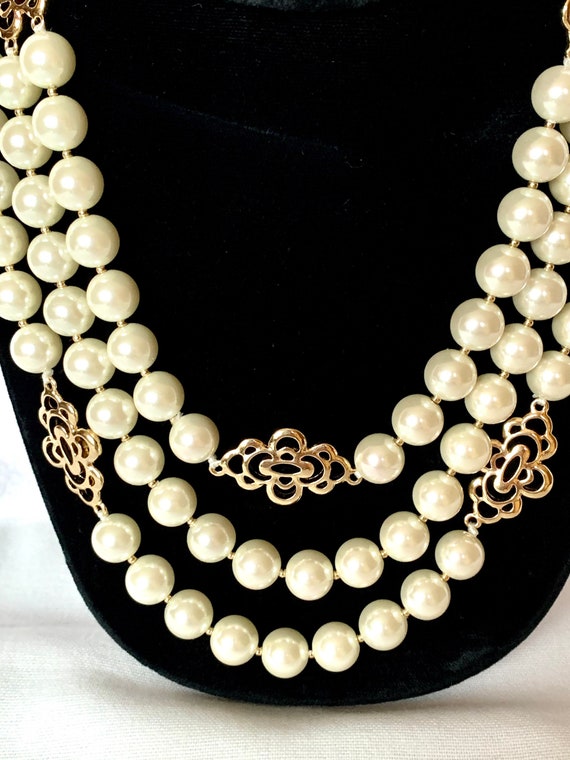 Charter Club Imitation 14mm Pearl Collar Necklace – Vanessa Jane