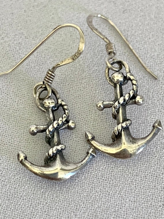 Anchor Earrings and Pendant Sterling Silver SOLD … - image 3