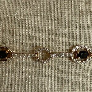 Gold-washed Sterling Silver “Tennis” Bracelet
