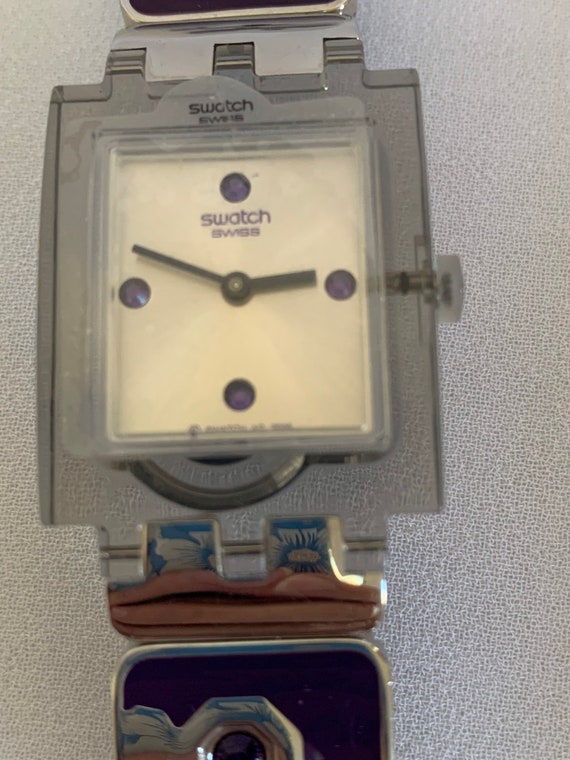 Vintage Lavender Field Swatch Watch - image 3