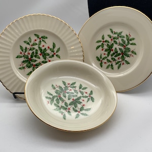 Lenox holly salad plates - Etsy 日本