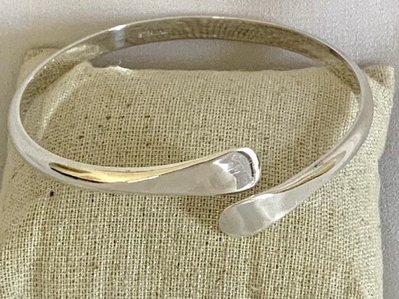 Sterling Silver Handmade Wrap Bracelet - image 1