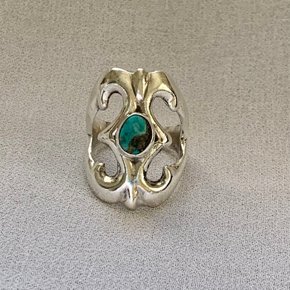 Turquoise Sterling Silver Knuckle Ring