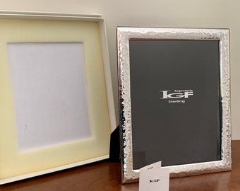 Hammered Sterling Silver 7” x 9” Argenterie IGF Sterling Picture Frame