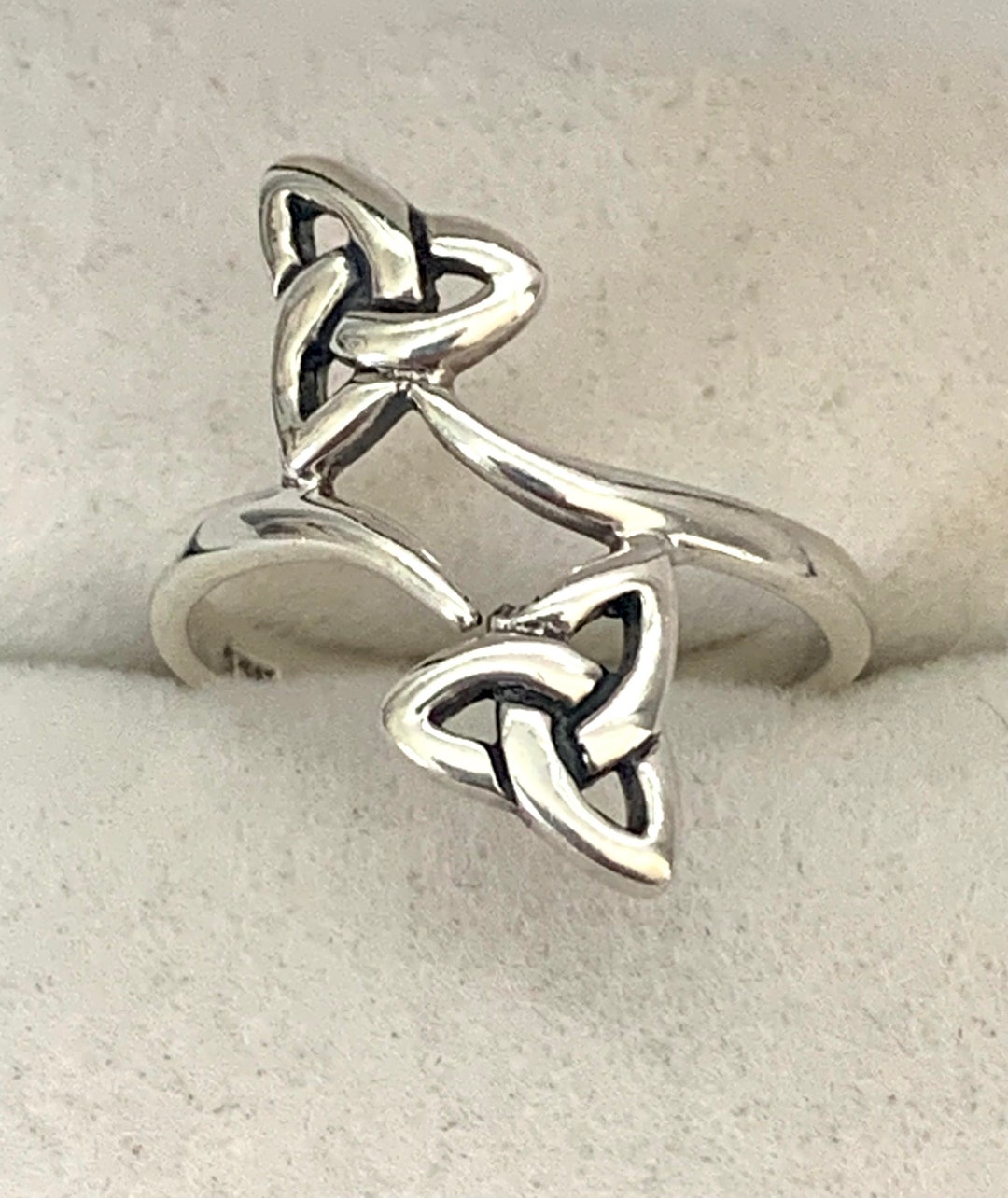 Celtic Cross Knot Sterling Silver Ring - Etsy