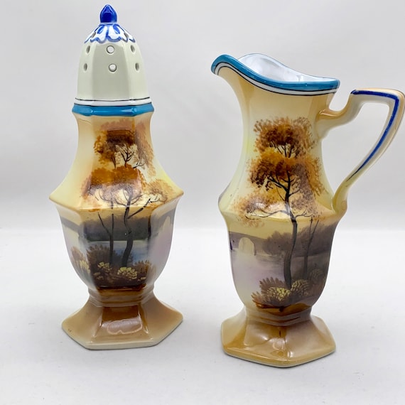 ノリタケ ベリー クリーマー＆シュガーシェイカーセット 手描き - Etsy