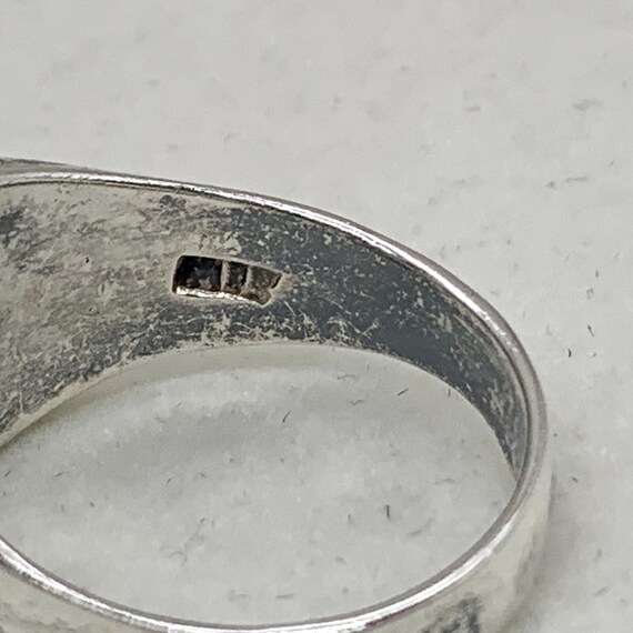 Solitaire Turquoise Sterling Silver Ring - image 5