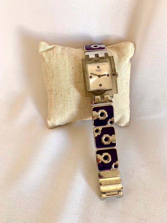 Vintage Lavender Field Swatch Watch - image 1