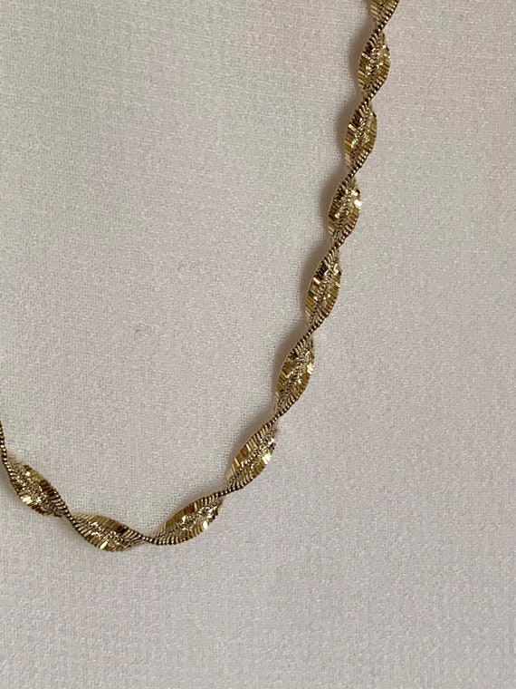 Vermeil Twisted Italian Sterling Silver Necklace - image 2