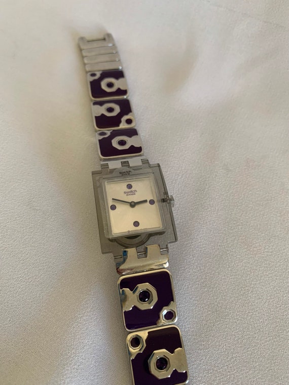 Vintage Lavender Field Swatch Watch - image 2