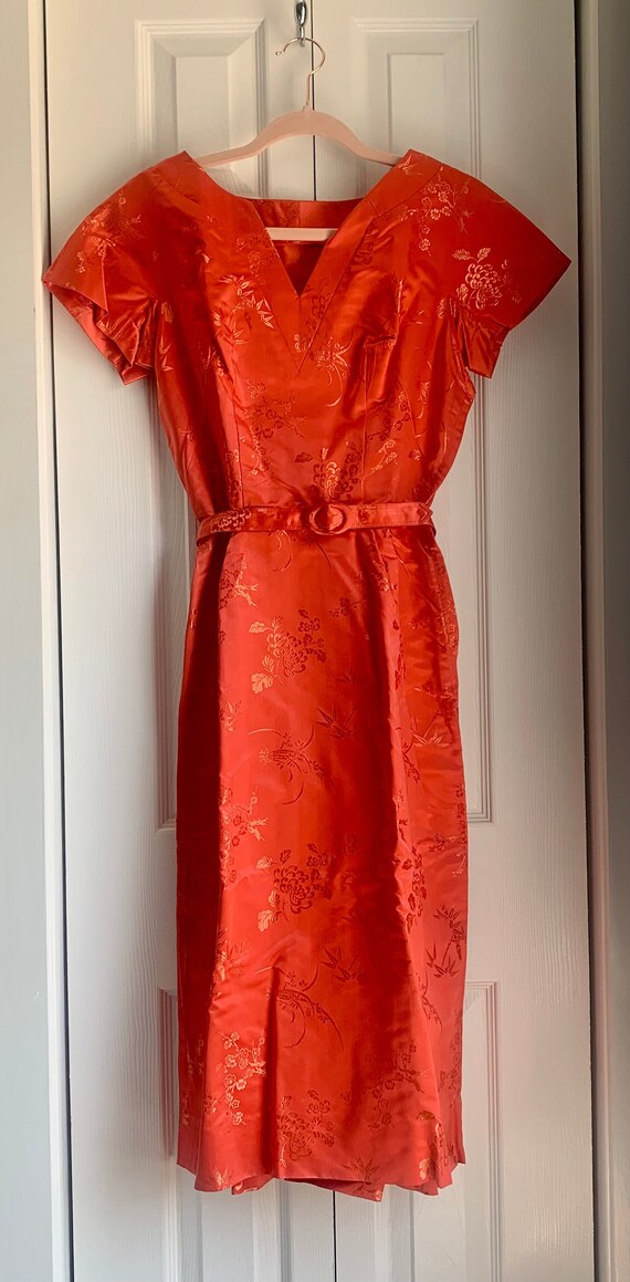 Floral Brocade Dress