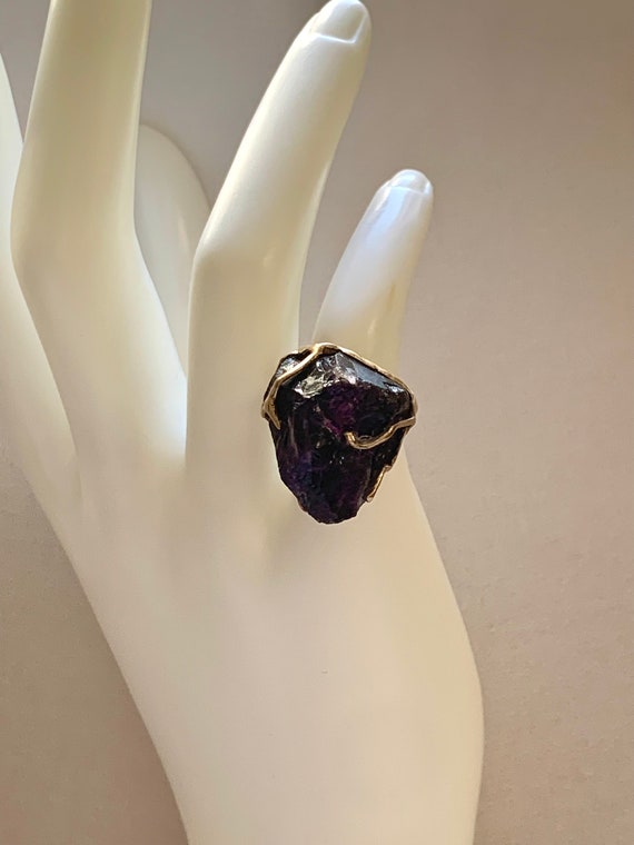 Natural Amethyst Low Carat Handmade Ring