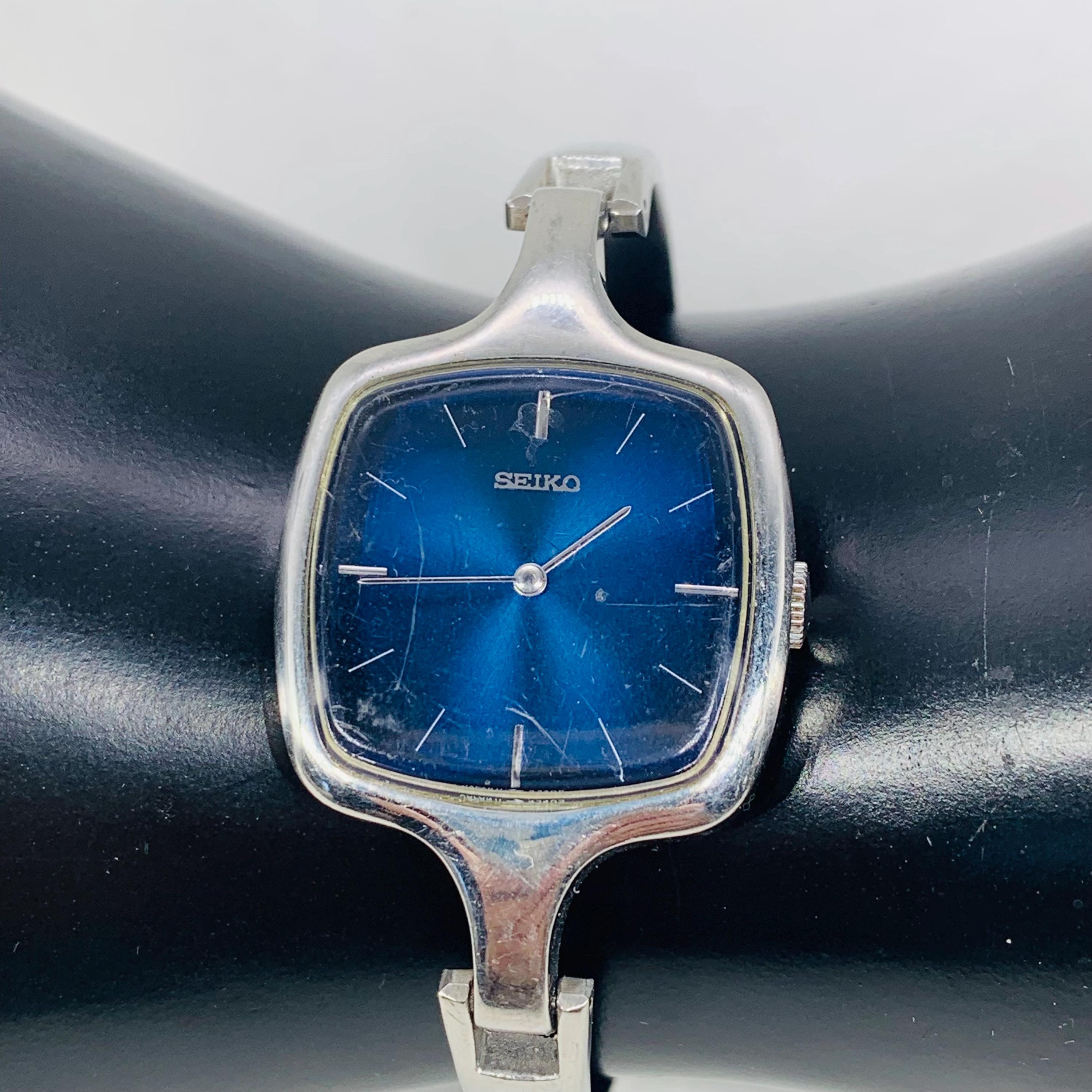 Women's Seiko Blue Face Wrist Watch 11-8339 - Etsy