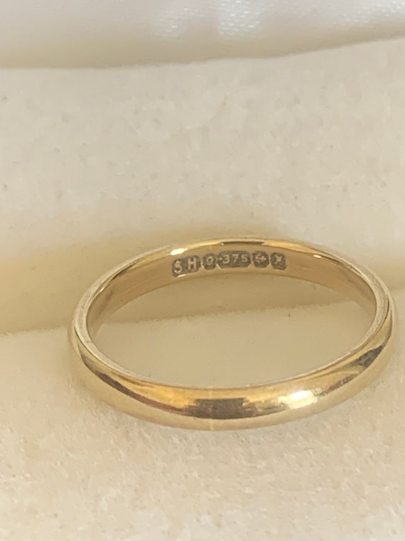 Samuel Hope 9K Yellow Gold Band Ring - image 3