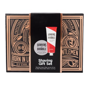 Shaving Gift Set Box (Shaving Cream + Aftershave Balm)